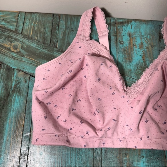 Pennington's  ti Voglio Floral Cotton Bra with Lace, Non-Wired Size 44G - Picture 5 of 13